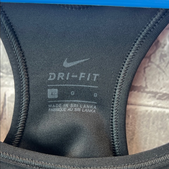 Nike Women's Black and Gold Sports Bra - Picture 4 of 8